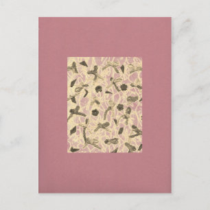Embellished Floating Bows Postcard