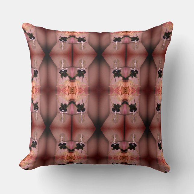 Embellished Flower Abstract Two Cushion (Front)