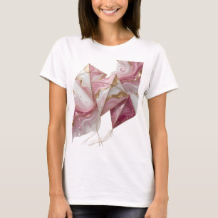 EMBELLISHED KITE GOLDEN AND PINK MARBLE EFFECT WIT T-Shirt