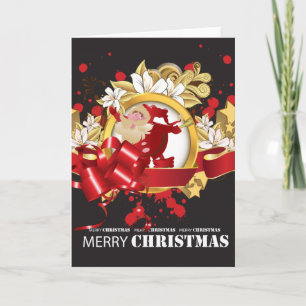 Embellished Santa Claus Blank Card