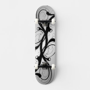 Embellished Silver Skateboard