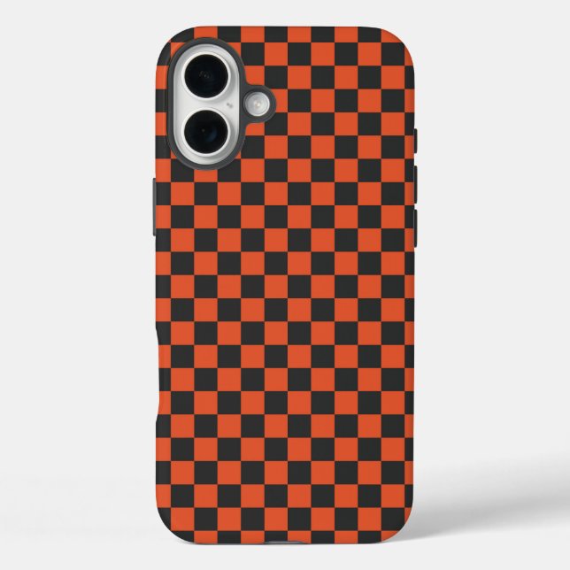 Ember and ash checkerboard pattern Case-Mate iPhone case (Back)