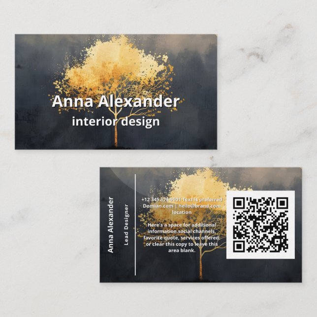 Ember Canopy | Minimal Design Business Card (Front/Back)