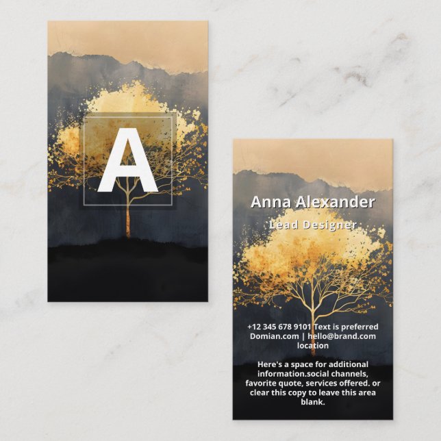 Ember Canopy | Minimal Design Business Card (Front/Back)