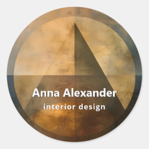 Ember Canopy Minimal Design Classic Round Sticker