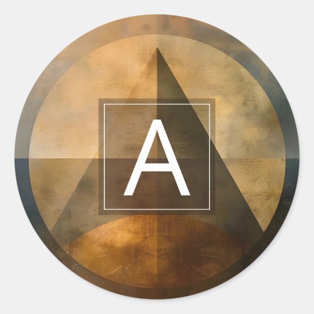 Ember Canopy | Minimal Design Classic Round Sticker (Front)