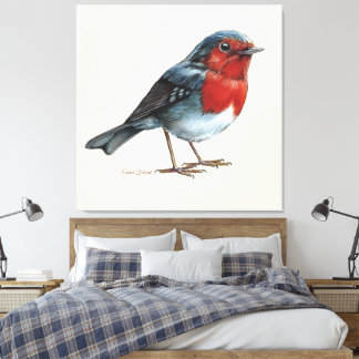 Ember Heart - Robin Canvas Print