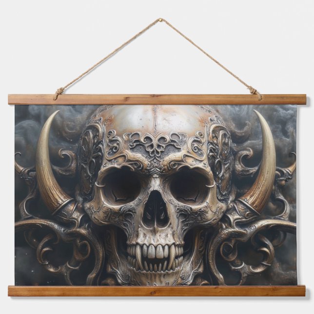 Ember Horns Hanging Tapestry (Front)