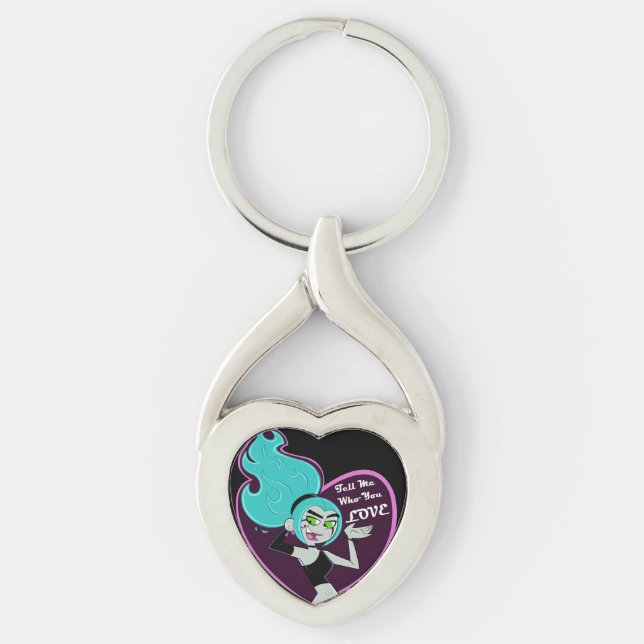Ember McLain "Tell Me Who You Love" Key Ring (Front)