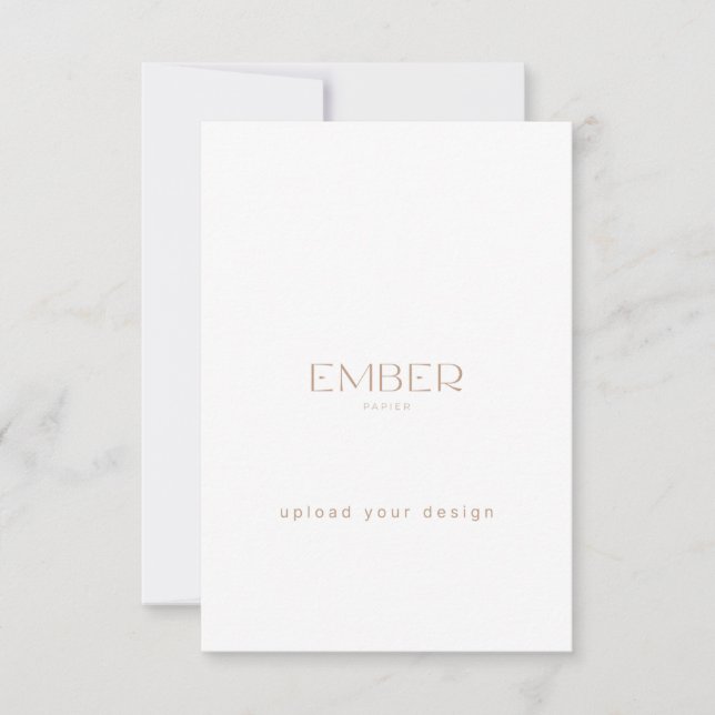 Ember Papier 3.5x5 Custom Card Upload Your Design (Front)