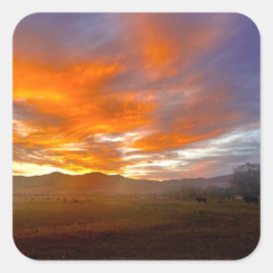 Ember Sky Square Sticker