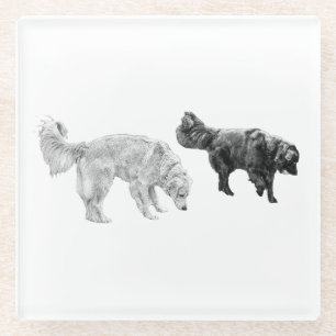 Ember Table, Scentwork Scene Glass Coaster