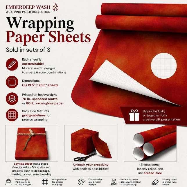 Emberdeep Wash Wrapping Paper Sheet (Creator Uploaded)
