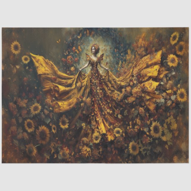 Embers of Autumn Goddess Tissue Paper (Front)