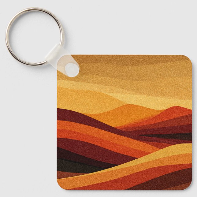 Embers of the Silent Dunes Key Ring (Front)