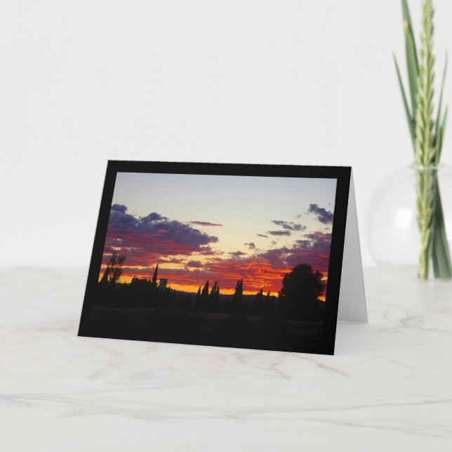 Embers of Twilight Landscape Card (Front)