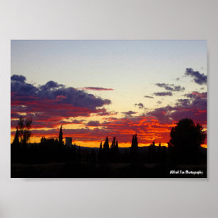 Embers of Twilight Landscape Poster