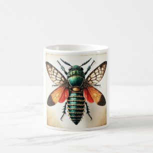 Embioptera dorsal view 211024IREF224 - Watercolor Coffee Mug