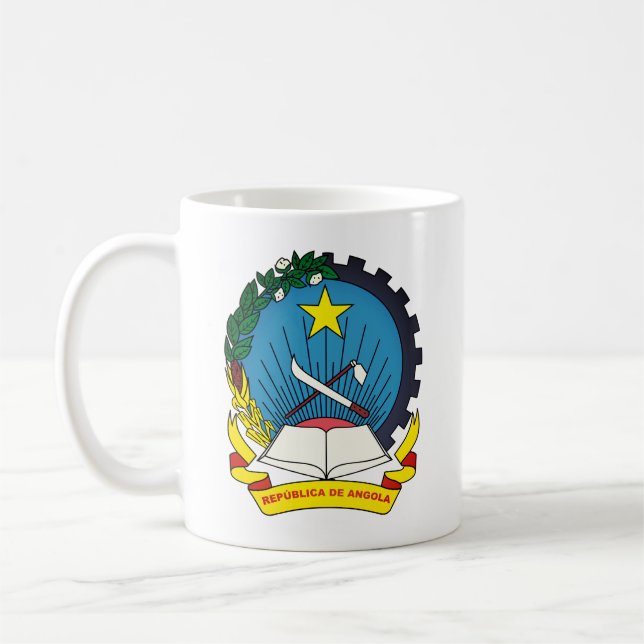 Emblem of Angola Coffee Mug (Left)