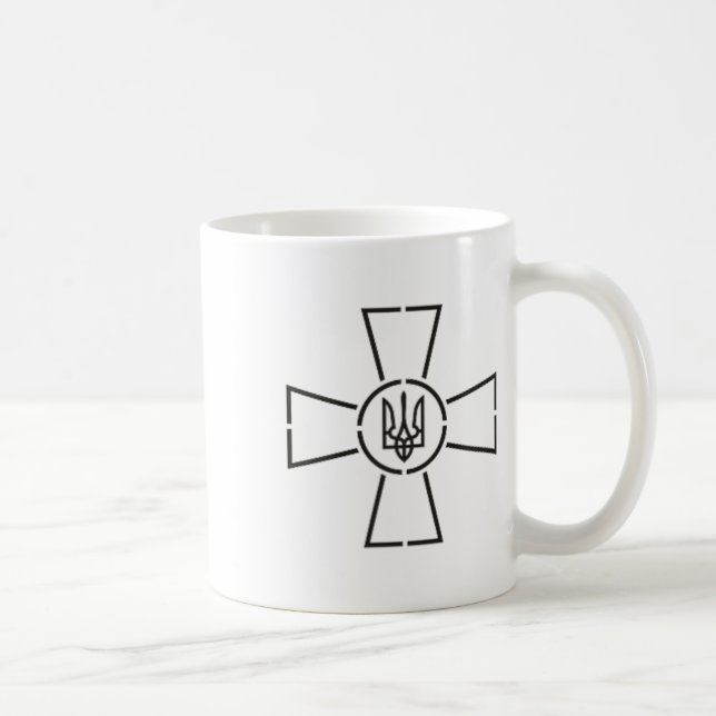Emblem Of Armed Forces Of Ukrainian Army  Coffee Mug (Right)