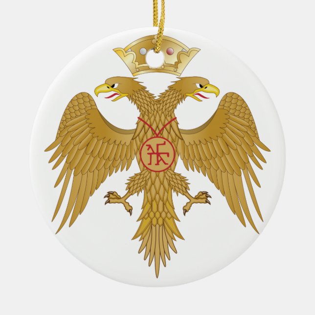Emblem of Byzantine Ceramic Tree Decoration (Front)