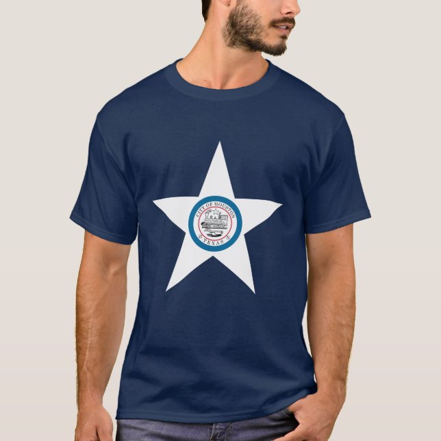 Emblem of city of Houston, Texas T-Shirt (Front)