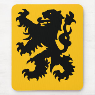 Emblem of Flemish Lion Mouse Mat