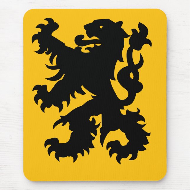 Emblem of Flemish Lion Mouse Mat (Front)