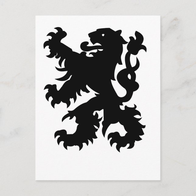 Emblem of Flemish Lion Postcard (Front)
