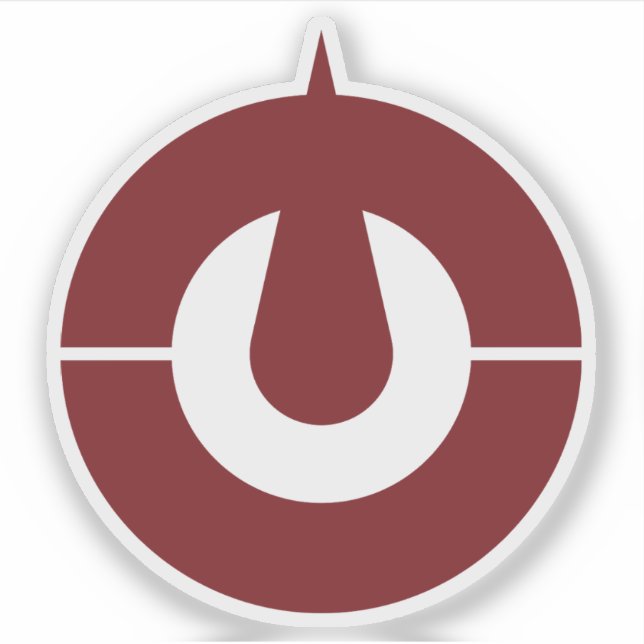 Emblem of Kochi (Kōchi) Prefecture, Japan (Front)