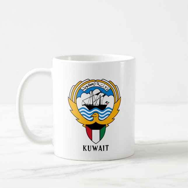 Emblem of Kuwait Coffee Mug (Left)