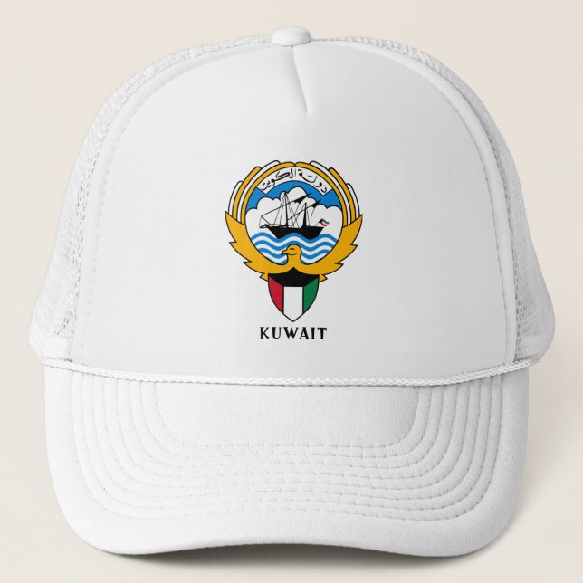Emblem of Kuwait Trucker Hat (Front)