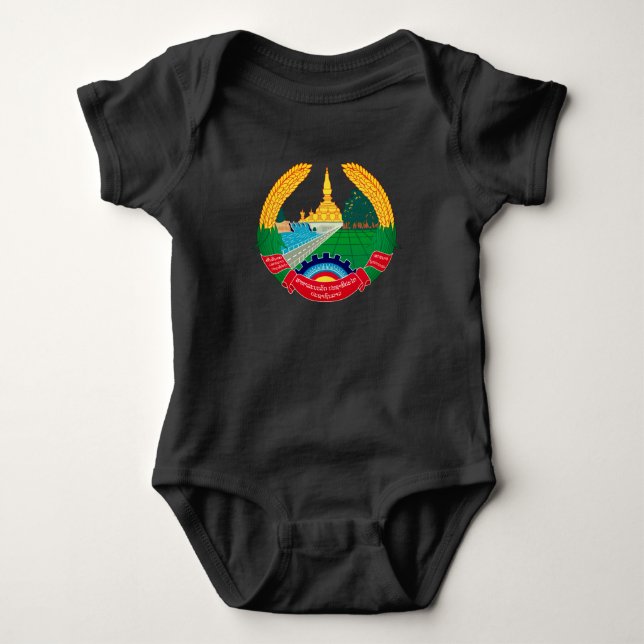 Emblem of Laos Baby Bodysuit (Front)