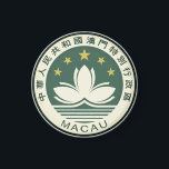Emblem of Macau Magnet<br><div class="desc">Emblem of Macau.  Macau or Macao is a special administrative region of the People's Republic of China (PRC) is the most densely populated region in the world.</div>