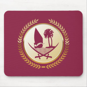 Emblem of Qatar Mouse Mat