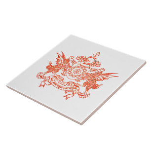 Emblem of Sikkim state - INDIA Tile