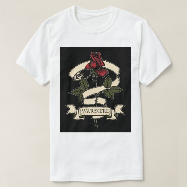 "Emblem of the Enchanted Rose" T-Shirt (Design Front)