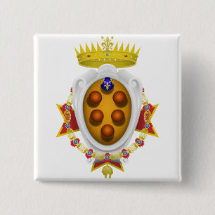 Emblem of the Navy Tuscany Medici 15 Cm Square Badge