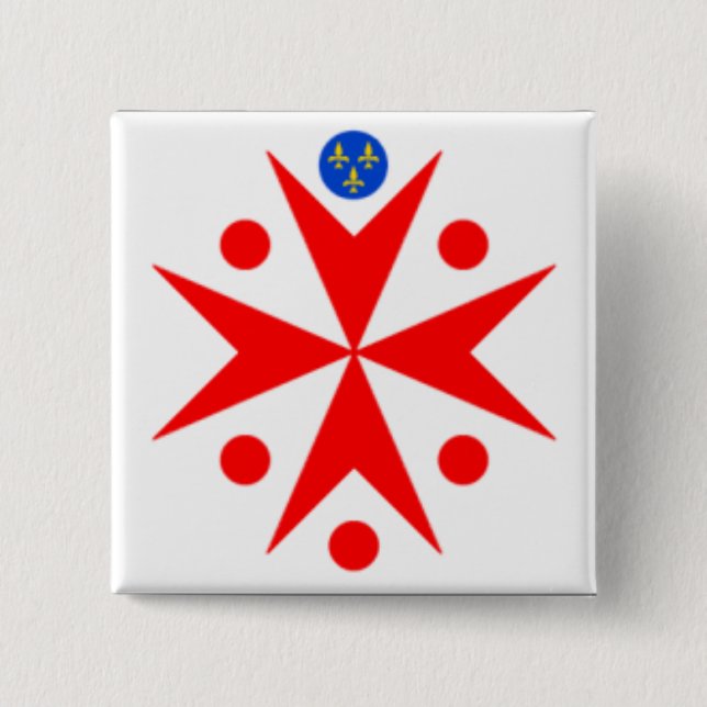 Emblem of the Navy Tuscany Medici 15 Cm Square Badge (Front)