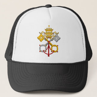 Emblem of the Papacy Official Pope Symbol Coat Trucker Hat