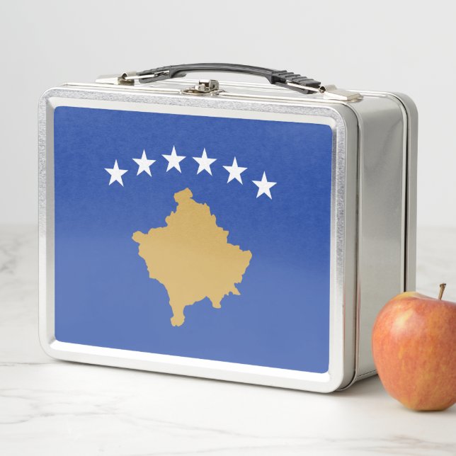 Emblem of the Republic of Kosovo Metal Lunch Box (In Situ)
