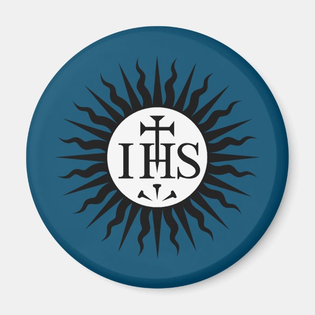 Emblem of the Society of Jesus Christogram Magnet (Front)
