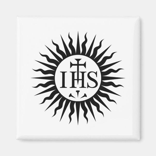 Emblem of the Society of Jesus Christogram Magnet (Front)