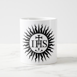 Emblem of the Society of Jesus  Large Coffee Mug