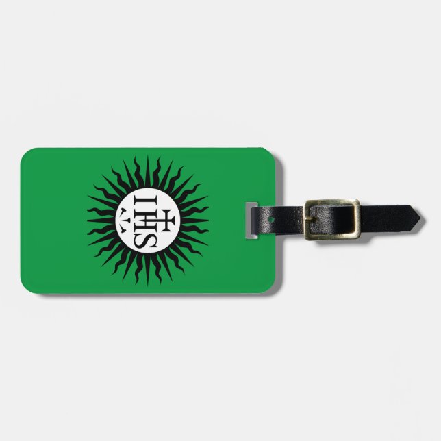 Emblem of the Society of Jesus  Luggage Tag (Front Horizontal)