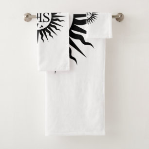 Emblem of the Society of Jesus Monogram Bath Towel Set