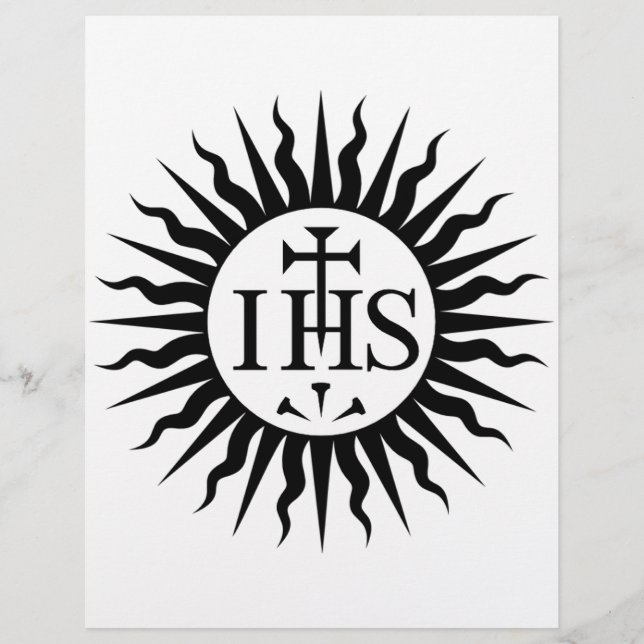 Emblem of the Society of Jesus Monogram  Flyer (Front)