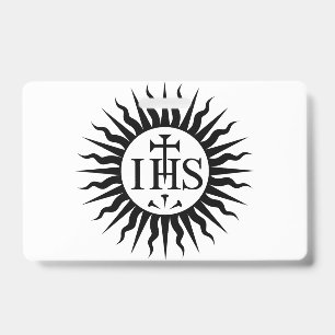 Emblem of the Society of Jesus Monogram  ID Badge