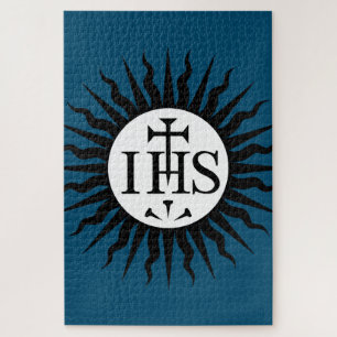 Emblem of the Society of Jesus Monogram  Jigsaw Puzzle