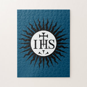 Emblem of the Society of Jesus Monogram  Jigsaw Puzzle